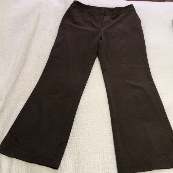 J Jill stretch brown poly/rayon/spandex slacks.  Size 10 - Picture 1 of 8